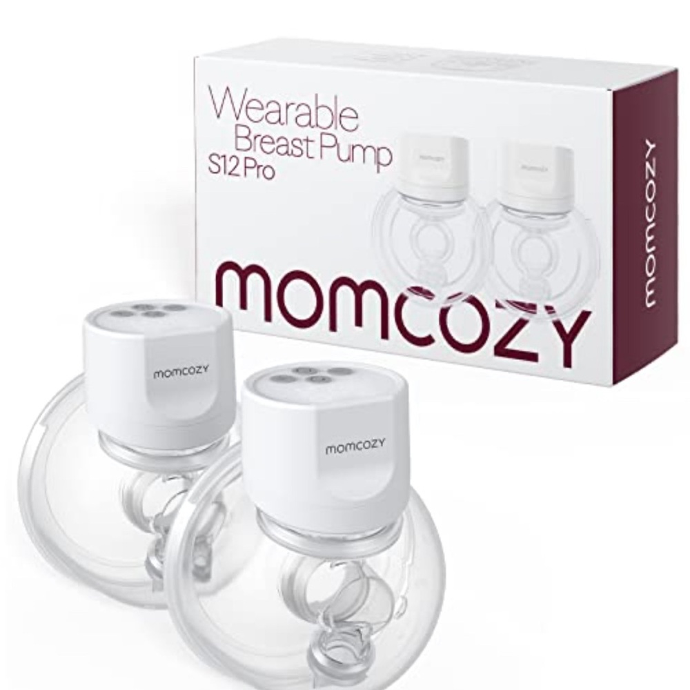 Momcozy S12 Pro Double Wearable Breast Pump, Cozy White
